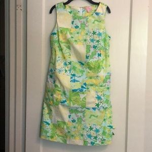 Lilly Pulitzer Multi Gator Patch dress size 2